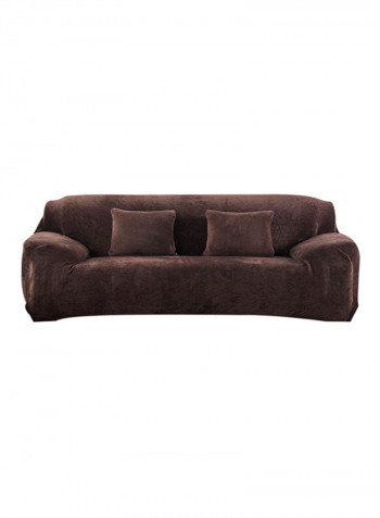 Winter Warm Sofa Cover Coffee 40x15x30centimeter