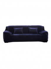 Winter Warm Sofa Cover Navy Blue 40x15x30centimeter