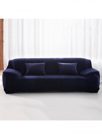 Winter Warm Sofa Cover Navy Blue 40x15x30centimeter