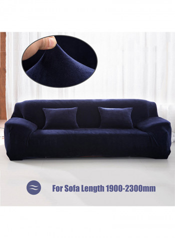 Winter Warm Sofa Cover Navy Blue 40x15x30centimeter