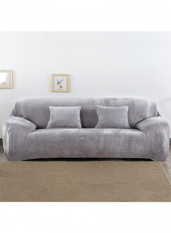 Winter Warm Sofa Cover Silver Grey 40x15x30centimeter