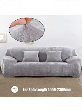 Winter Warm Sofa Cover Silver Grey 40x15x30centimeter