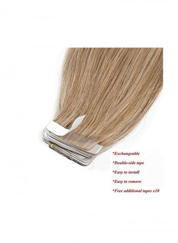 20-Piece Human Hair Extension 27 Dark Blonde 22inch