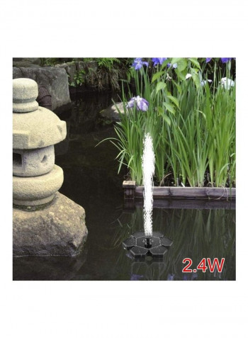 Solar Fountain with LED Light for Garden Decoration Multicolour 22.5 x 22.5 x 22.5cm