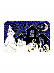 Gangs All Here Ghosts Halloween Indoor/Outdoor Mat Multicolour 18 x 18inch