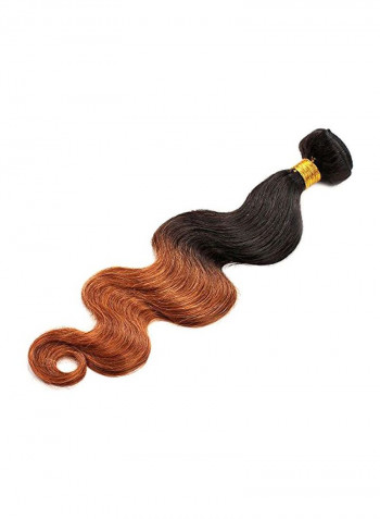Wavy Hair Extension Black/Brown 12inch