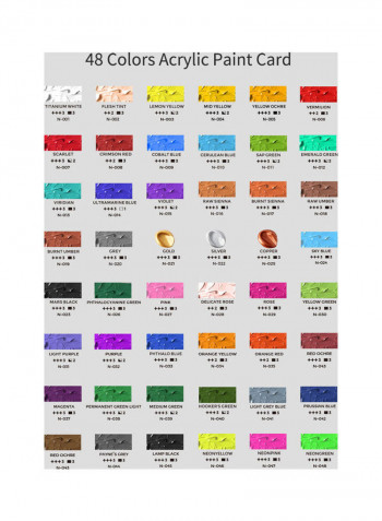 54-Piece Acrylic Paint Set Multicolour