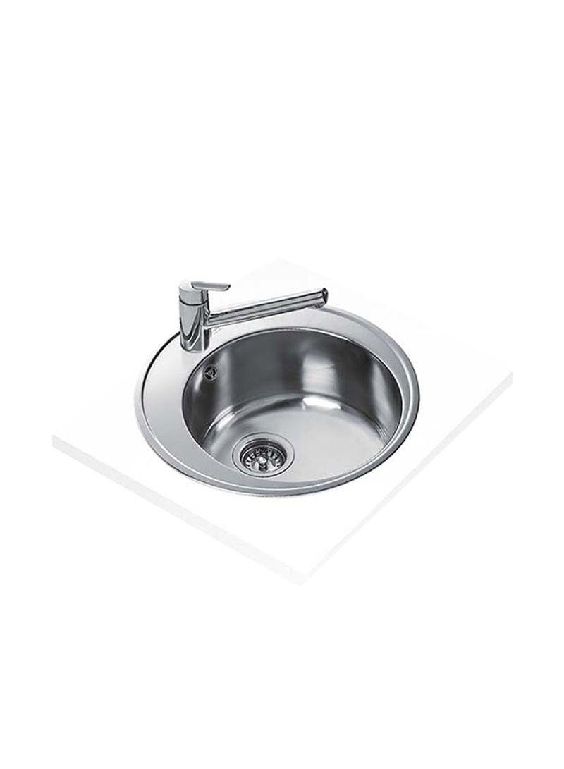 Centroval 1B Inset Stainless Steel One Bowl Sink Silver 510x510x180mmmm