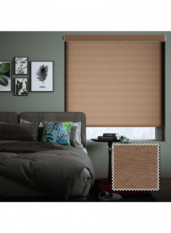 Single Mist Solar Non-Blackout Roller Blind Brown 160x175cm