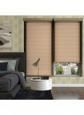 Single Mist Solar Roller Non-Blackout Window Shade Beige 160x175cm