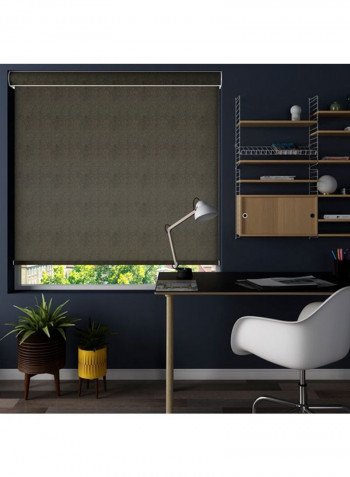 Single Mist Solar Roller Non-Blackout Window Shade Grey 160x175cm