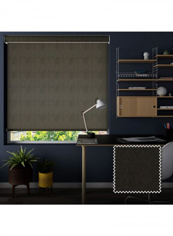 Single Mist Solar Roller Non-Blackout Window Shade Grey 160x175cm