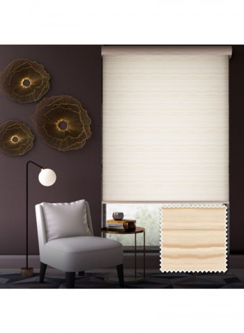 Single Mist Solar Non-Blackout Window Shade Beige 160x175cm