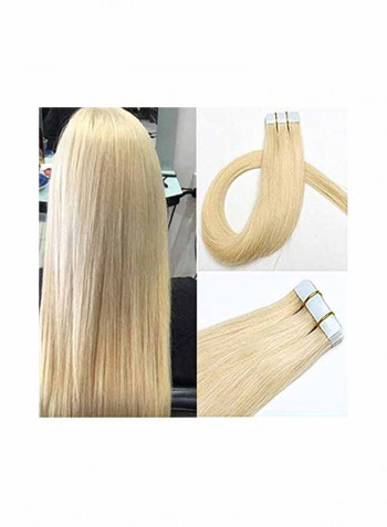 Straight Remy Hair Tape Extension Gold