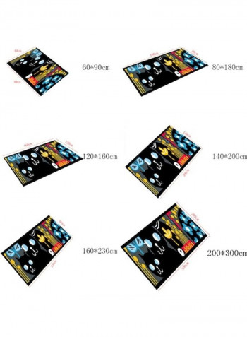 Modern 3D Cute Print Rectangle Eco-Friendly Soft Rug Multicolour 140x200cm