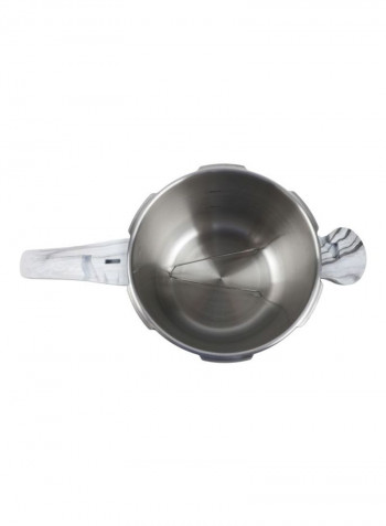 Stainless Steel Pressure Cooker Set Black/Silver/Clear 24cm