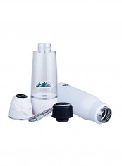 2-Piece Boulder Water Bottle Set White/Clear/Black