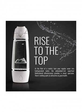 2-Piece Boulder Water Bottle Set White/Clear/Black