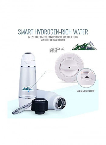 2-Piece Boulder Water Bottle Set White/Clear/Black