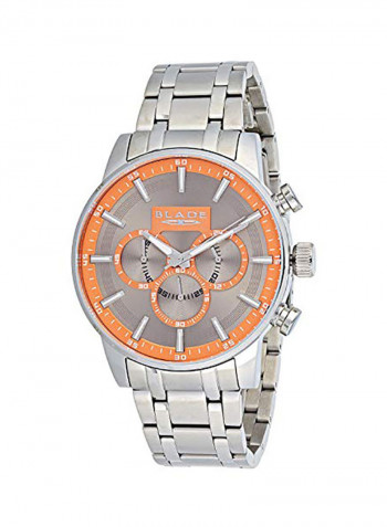 Men's Stainless Steel Analog Wrist Watch 10-3478GSS SA