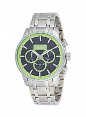 Men's Stainless Steel Analog Wrist Watch 10-3478GSS SE