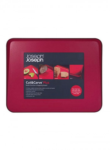 Multi-Functional Cutting Board Red 14.8 x 11.6inch