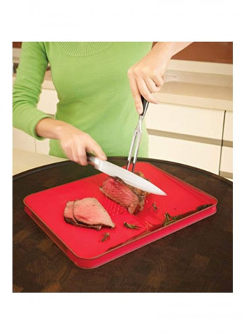 Multi-Functional Cutting Board Red 14.8 x 11.6inch