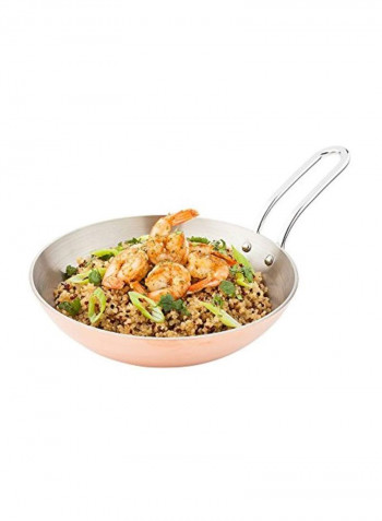 Stainless Steel Skillet Silver 6.5c6.5x1.4inch
