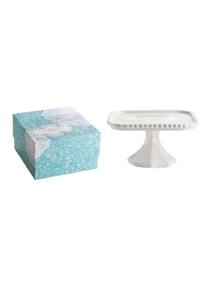 Porcelain Cake Stand White 6x5inch
