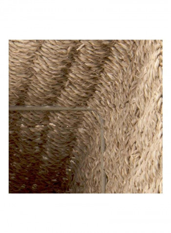 Seagrass Wicker Stair Step Basket Natural Brown 16x10x16inch