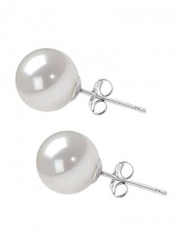 925 Sterling Silver Pearl Fashion Earrings