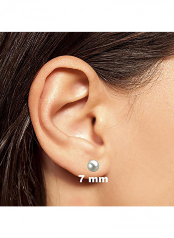 925 Sterling Silver Pearl Fashion Earrings