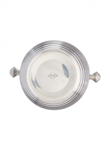 Metal Ice Bucket Silver 9.4inch