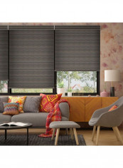 Single Mist Solar Roller Non-Blackout Window Shade Grey 160x175cm