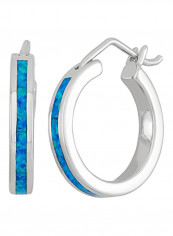 925 Sterling Silver Opal Hoop Earrings reviews 925 Sterling Silver Opal Hoop Earrings