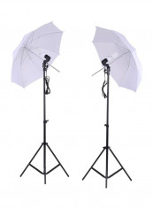 2-Piece Photo Studio Lighting Set Black/White