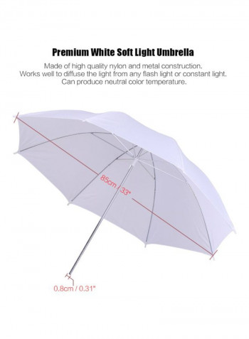 2-Piece Photo Studio Lighting Set Black/White