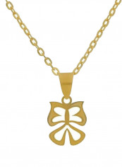 Chain Necklace With Butterfly Pendant