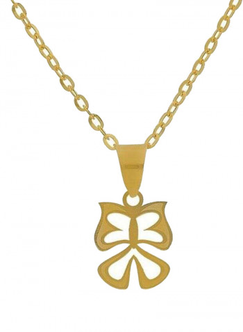 Chain Necklace With Butterfly Pendant