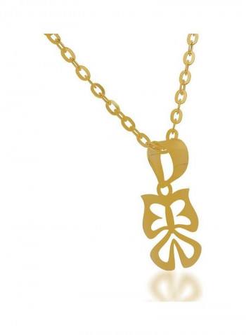 Chain Necklace With Butterfly Pendant