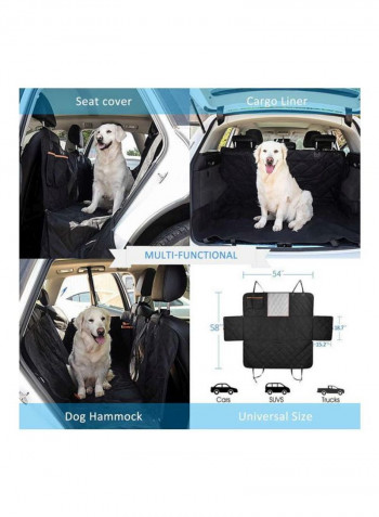 Dog Back Car Seat Cover Black