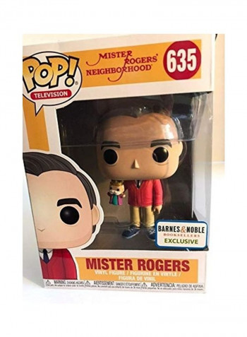 Mister Rogers with Puppet Vinyl Figure Toy 4 x 6inch