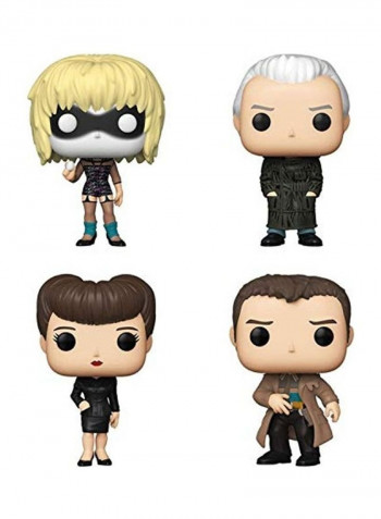 Set Of 4 Blade Runner 10x9x8inch