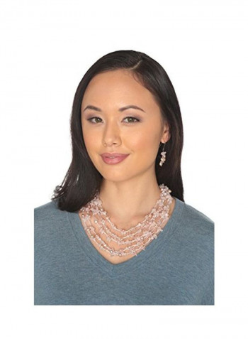 925 Sterling Silver Freshwater Pearl Studded Dangle Earrings