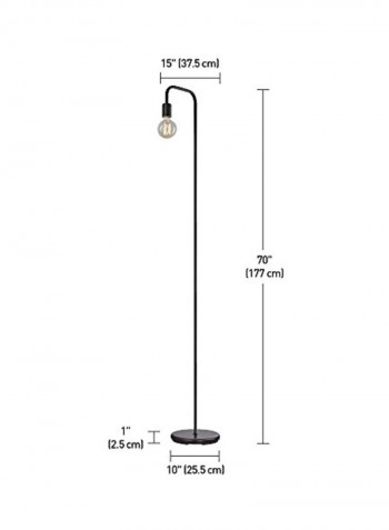 Holden Floor Lamp Black 10x14.9x70inch
