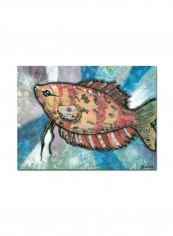 Oascado Rojo Canvas Wall Art Multicolour 14 x 19inch