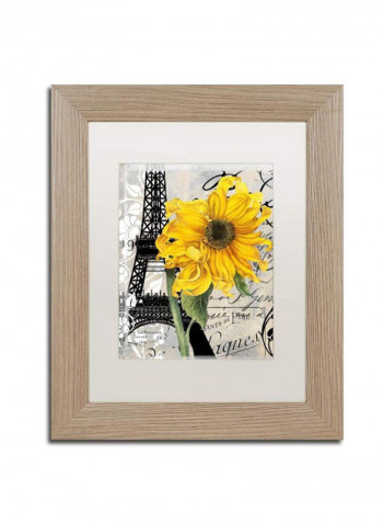 Paris Blanc Framed Wall Art multicolour 11 x 14inch