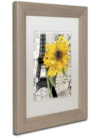 Paris Blanc Framed Wall Art multicolour 11 x 14inch