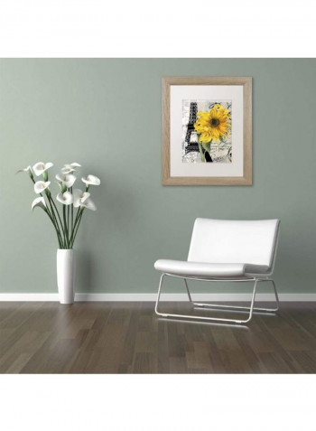 Paris Blanc Framed Wall Art multicolour 11 x 14inch