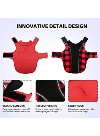 Queenmore Warm Dog Jacket Red XXX-Large